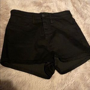 Black high waisted shorts